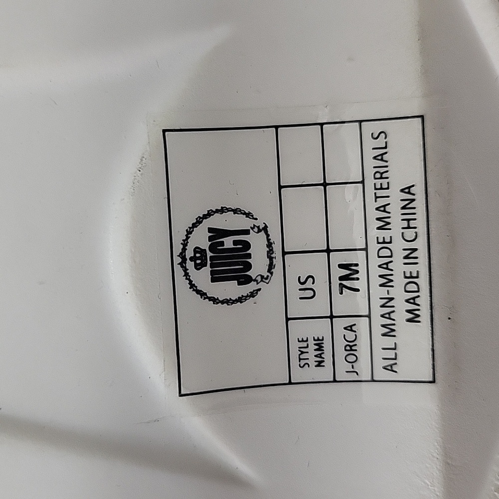 Juicy Couture Black and White Logo Slides - Picture 6 of 7